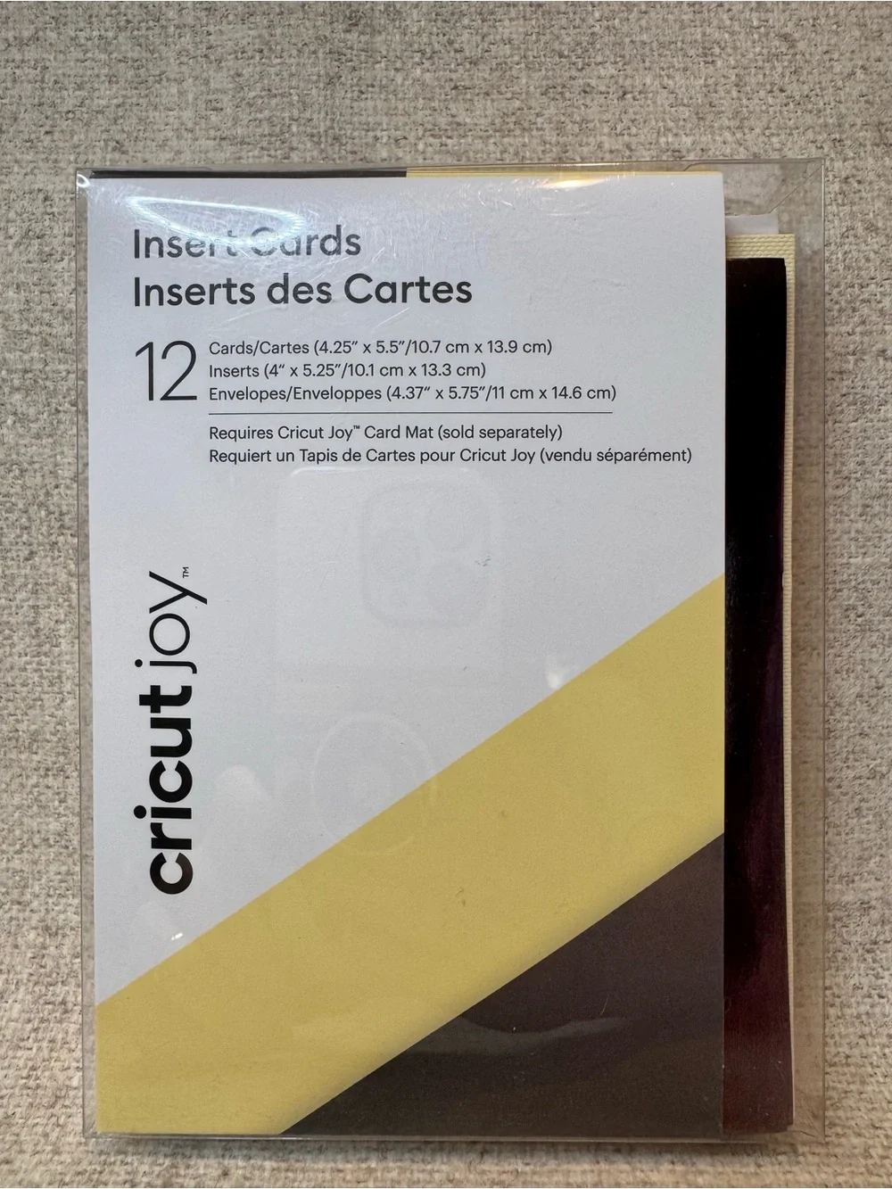 Cricut Joy, lot of 5 packs, insert cards in various glitter, prism, and matte